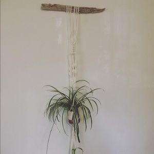 Handmade macrame plant hanger